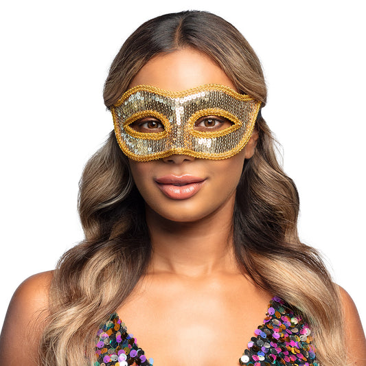 Masques Paillettes Multicolores - 6 Designs Adulte et Enfant