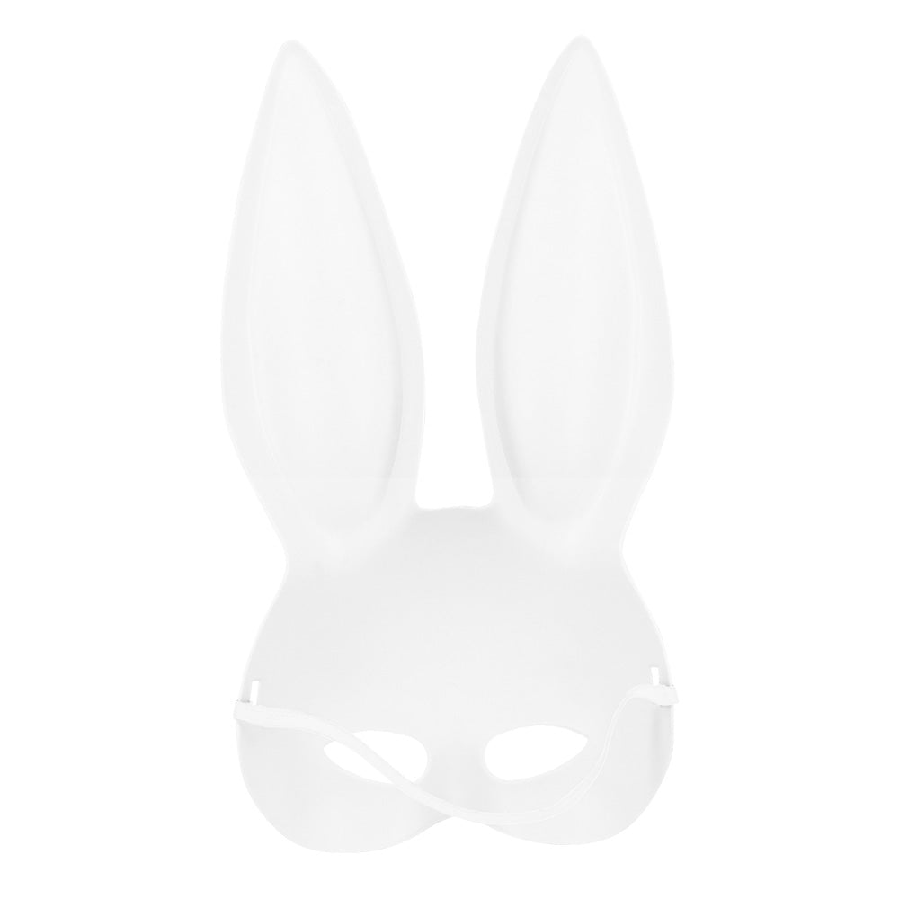 Masque Lapin Blanc Luxe - Accessoire Déguisement Fête
