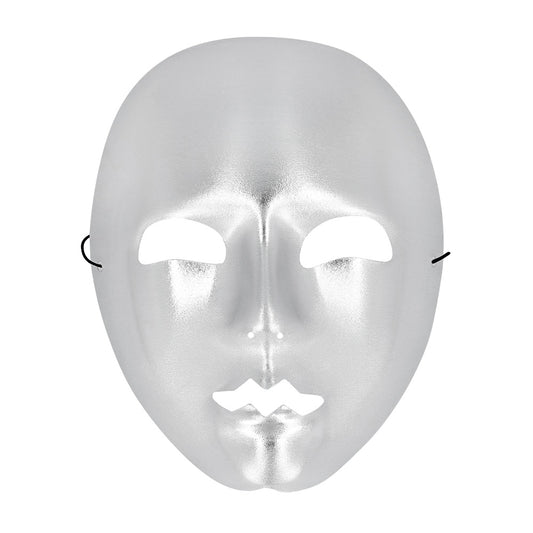 Masque Argenté Brillant avec Élastique - Déguisement