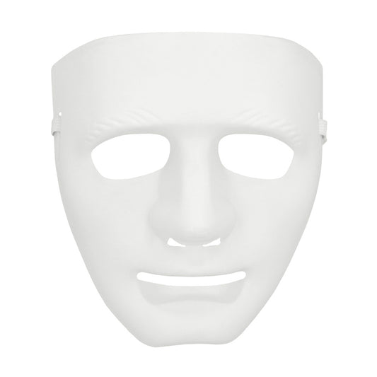 Masque Blanc Classique - Accessoire Déguisement Universel