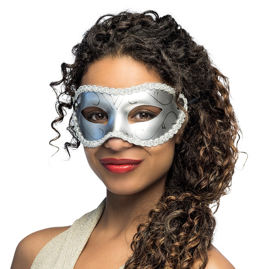 Masque Vénitien Paillettes or - Loup Carnaval Adulte