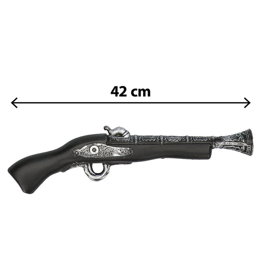 Pistolet Pirate 42cm - Accessoire Déguisement Flibustier
