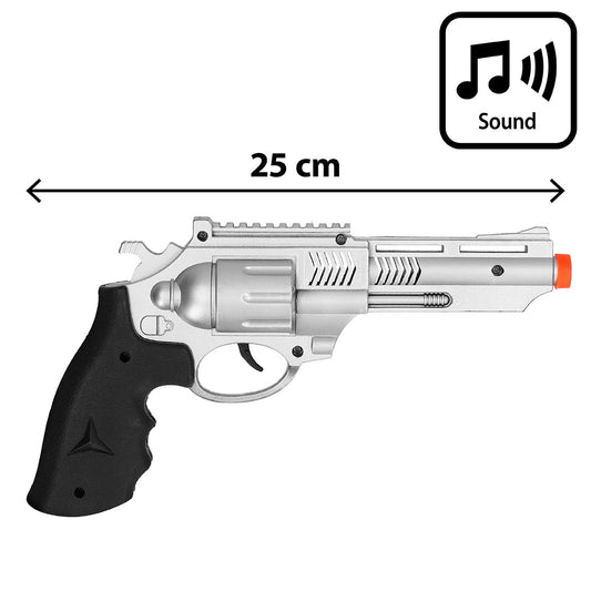 Pistolet Révolver S.W.A.T. 25cm Sonore - Accessoire Déguisement