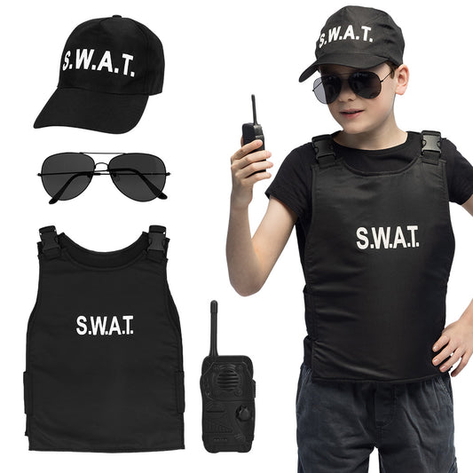 Déguisement S.W.A.T. Enfant - Gilet, Casquette et Accessoires