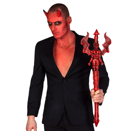 Costume Diable Luxe - Trident et Cornes Rouges Accessoires