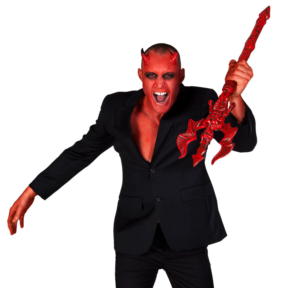 Costume Diable Luxe - Trident et Cornes Rouges Accessoires