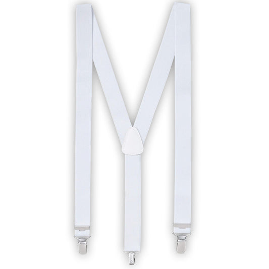 Bretelles Blanches Homme - Accessoire Costume Classique