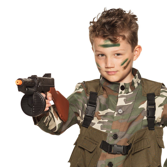 Déguisement Soldat Militaire Enfant avec Pistolet Jouet