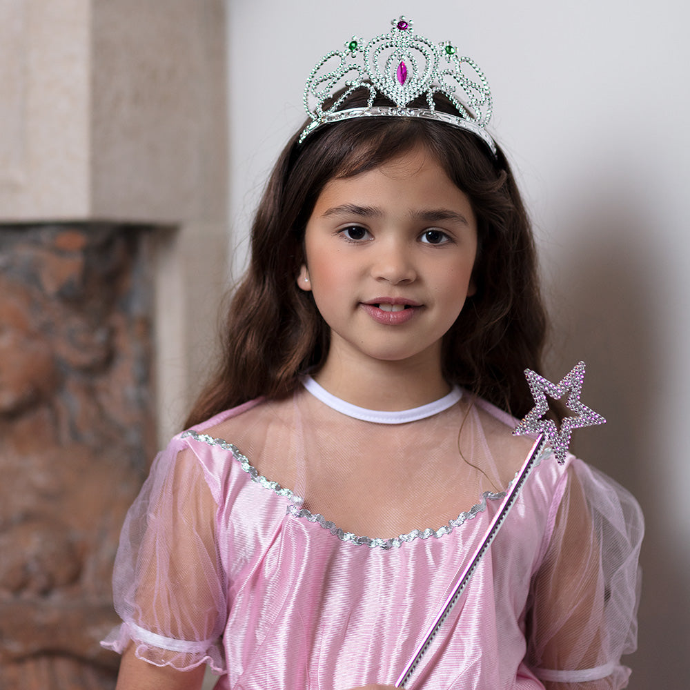 Lot 6 Tiares Princesse Brillantes Colorées - Déguisement Enfant