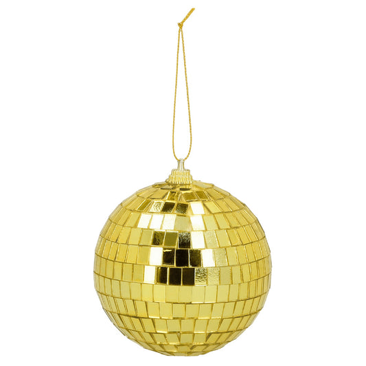 Boule à Facettes Dorée XXL - Accessoire Disco Rétro Années 70