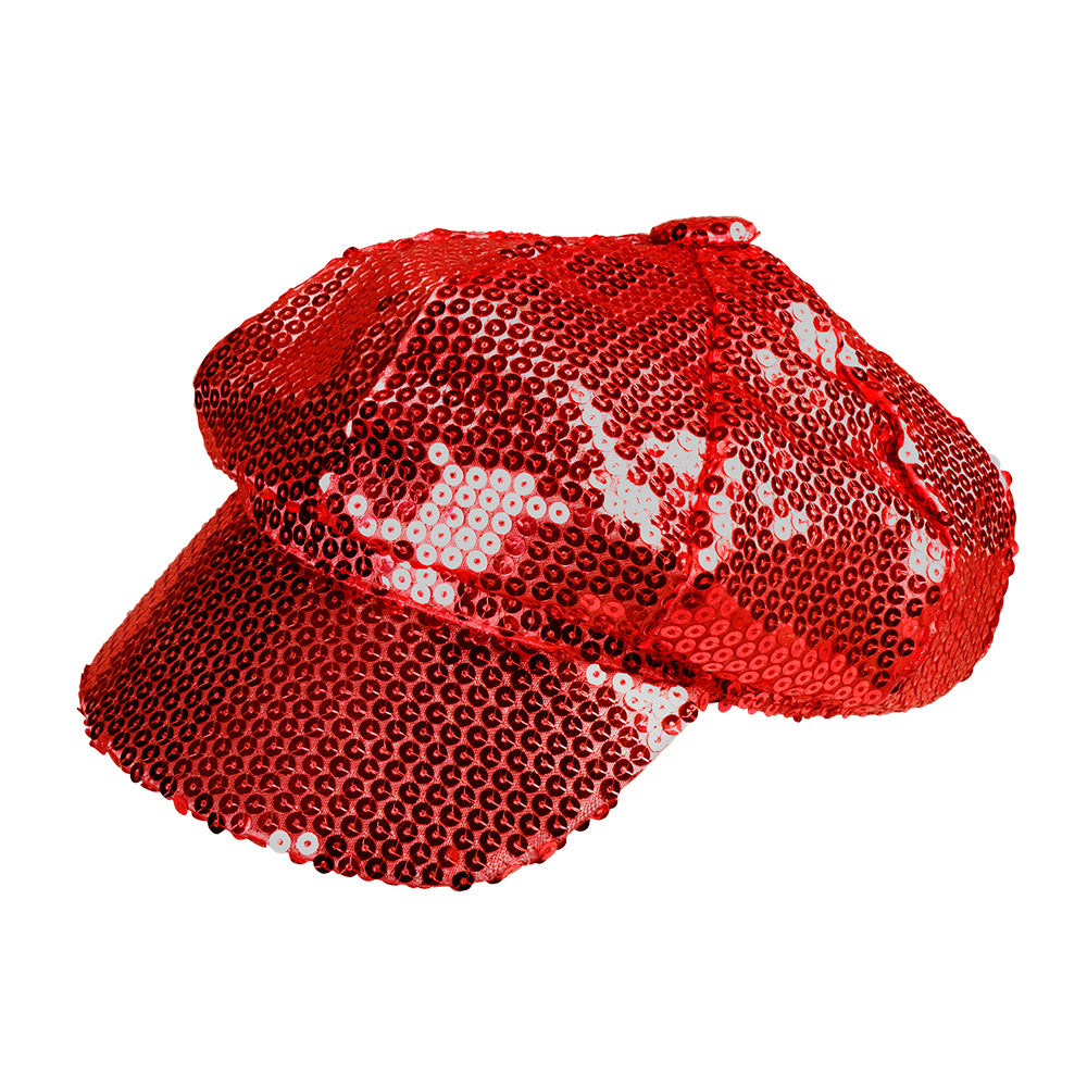 Casquette Paillettes Brillante 6 Couleurs - Déguisement Disco