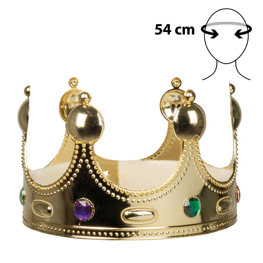 Couronne Royale Dorée Enfant - Diadème Roi Reine