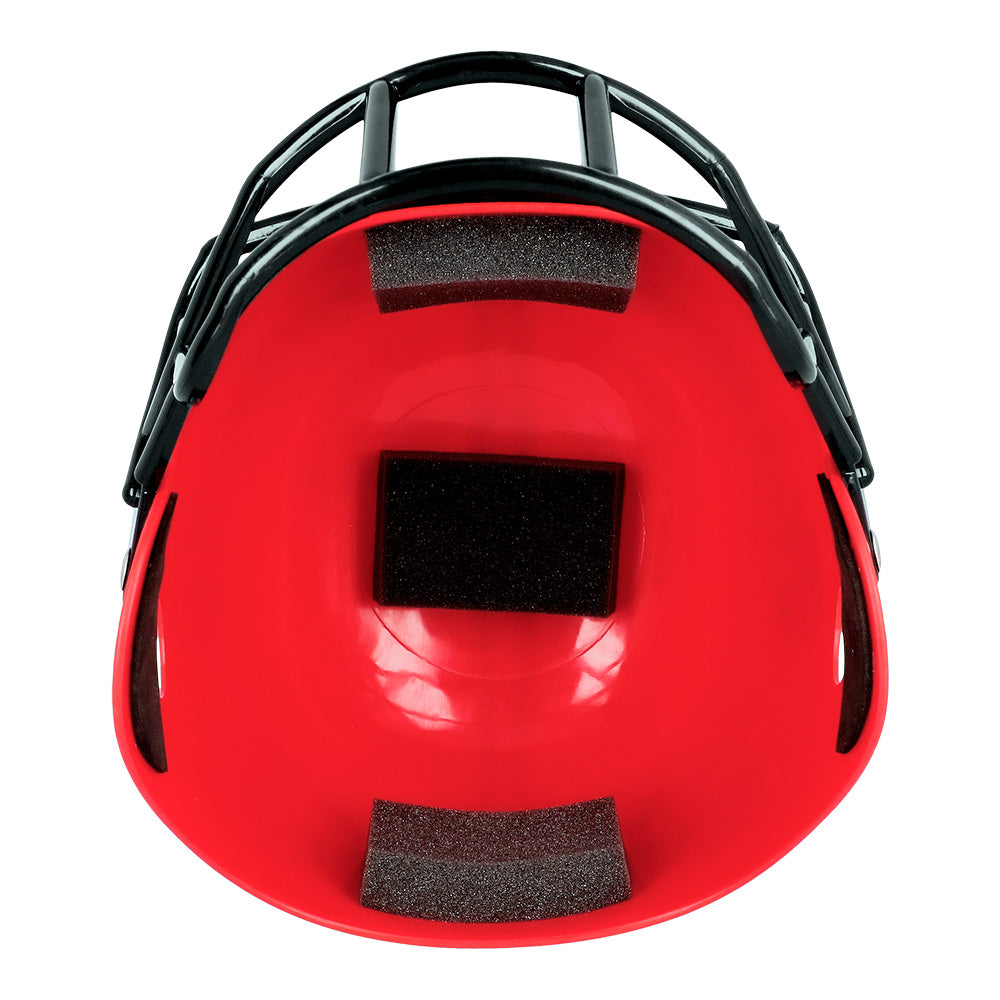 Casque Football Américain Rouge avec Grille - Déguisement Adulte