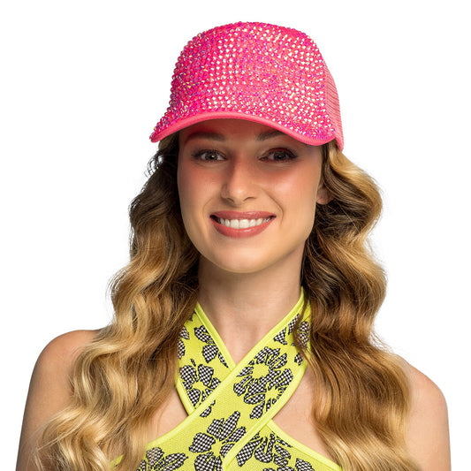 Casquette Paillettes UV Blacklight Fluorescente - 4 Coloris
