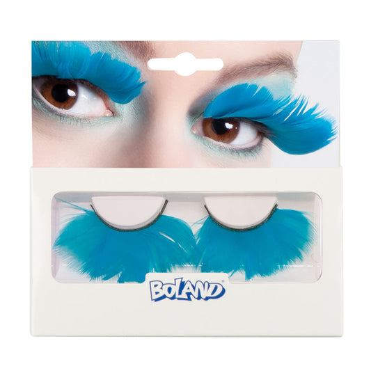 Cils Turquoise Volumineux - Accessoire Maquillage Fête