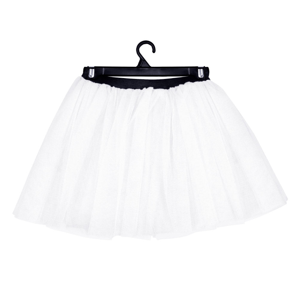 Jupon Tutu Blanc avec Ceinture Noire - Déguisement Danseur