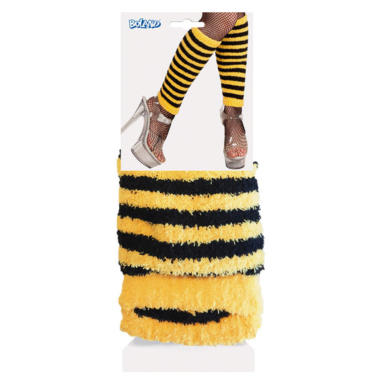 Jambières Abeille Rayées Jaune et Noir - Accessoire Déguisement
