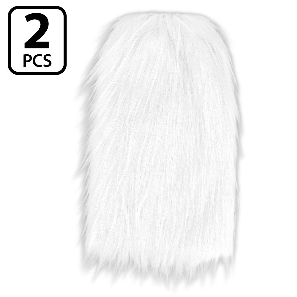Jambières Blanches Fourrure Synthétique - Accessoire Déguisement