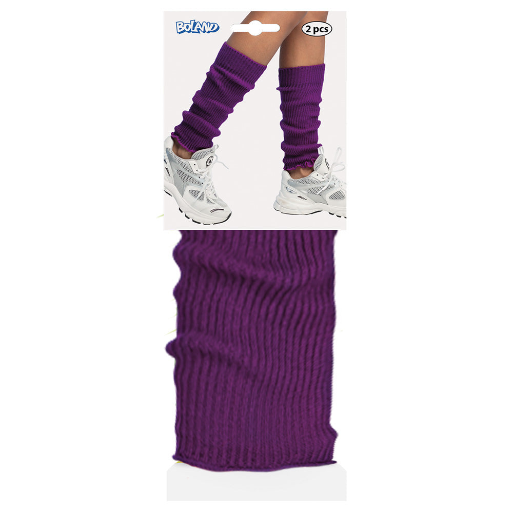 Jambières Violettes Plissées - Accessoire Années 80 & Disco