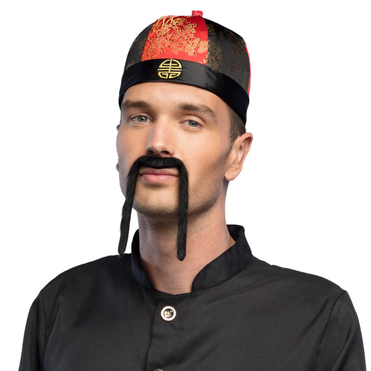 Chapeau Mandarin Asiatique Luxe - Déguisement Oriental