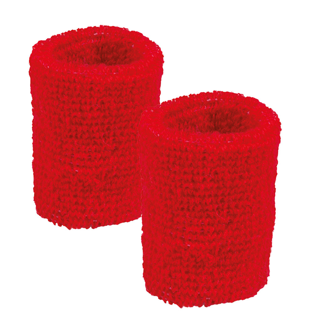 Bandeau Headband Rouge Fluorescent - Accessoire Sport Années 80