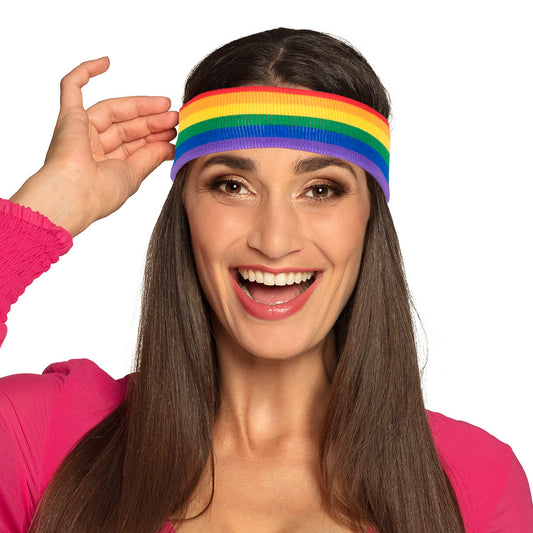 Bandeau Arc-en-Ciel Fluorescent - Accessoire Disco et Fête
