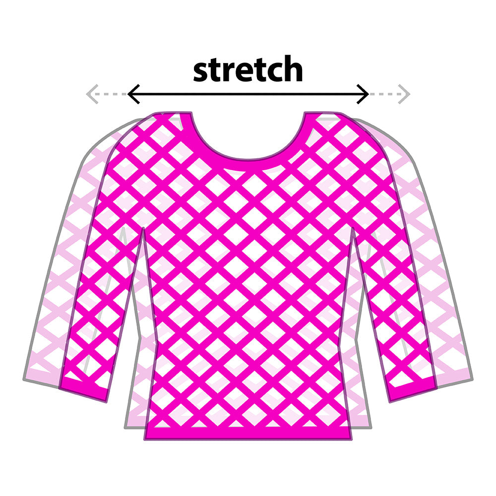 Top Filet Rose Fluo UV Blacklight - Déguisement Années 80