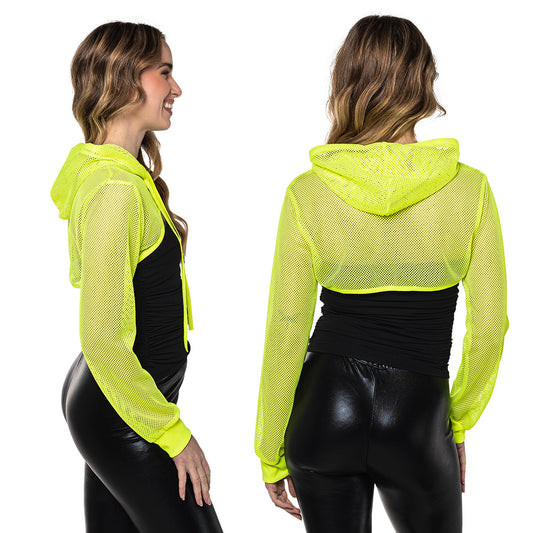 Sweat à Capuche Fluo UV Blacklight - Accessoire Rave Party