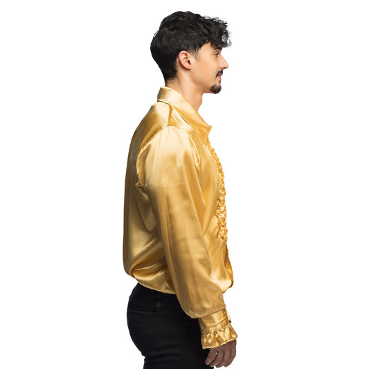 Chemise Disco Dorée Années 70 - Déguisement Soirée