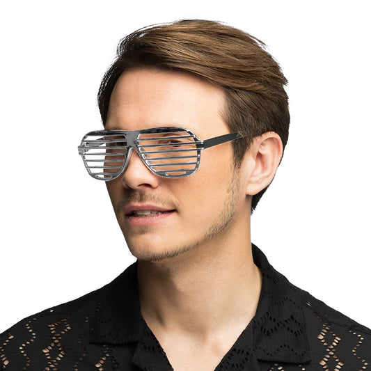 Lunettes Grille Effet Disco - Accessoire Fête Années 80