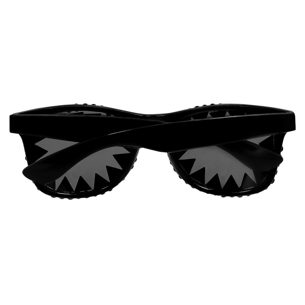 Lunettes Paillettes Pics Noirs - Accessoire Fête Disco