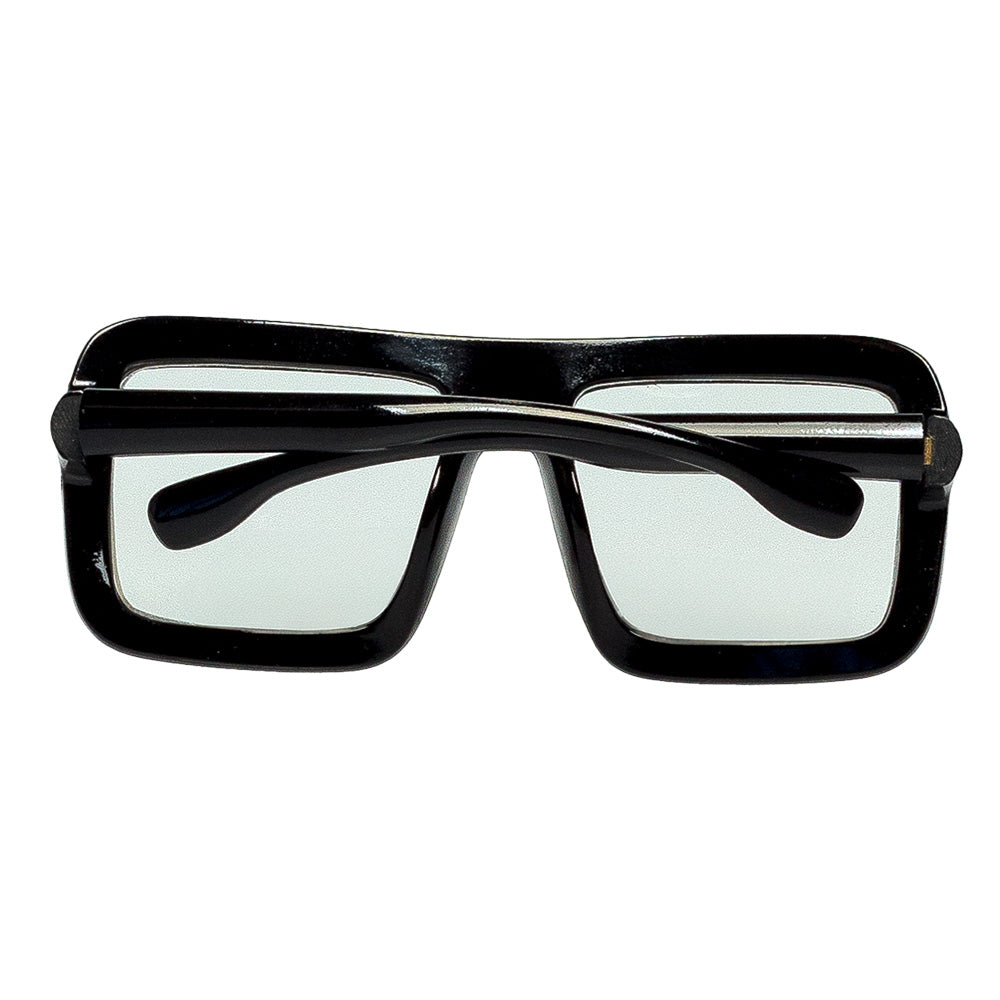 Lunettes Carrées Noires Géantes - Accessoire Déguisement Rétro