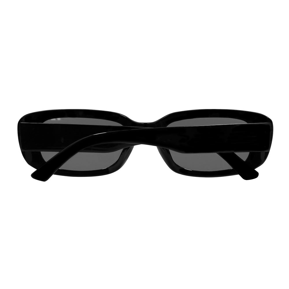 Lunettes de Soleil Noires Rétro - Accessoire Tendance Années 90