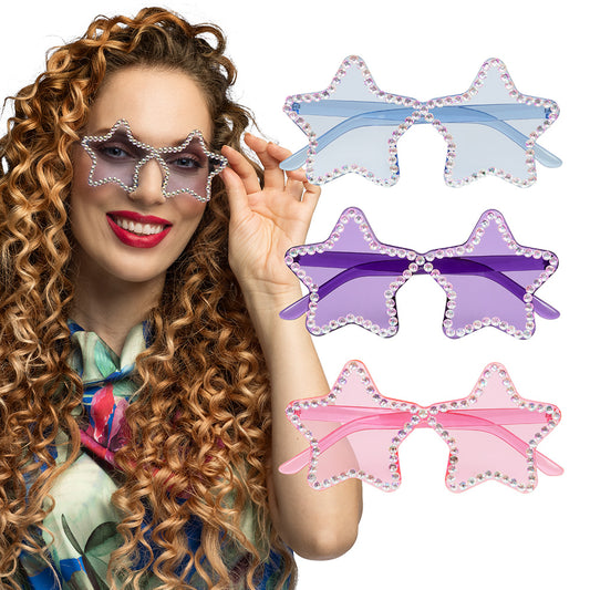 Lunettes Étoile Paillettes Party - Accessoire Fête Fantaisie