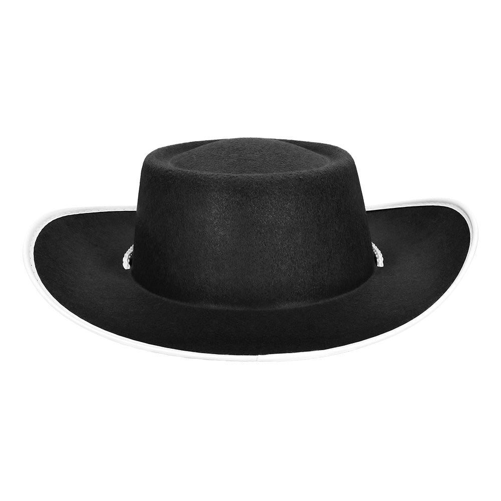Chapeau Cow-boy Noir Enfant avec Badge Sheriff