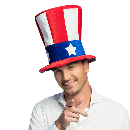 Haut de Forme Oncle Sam - Chapeau Patriotique Américain