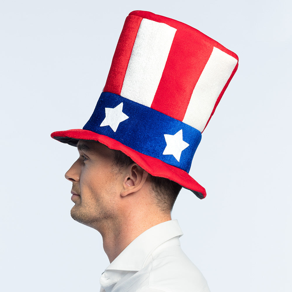 Haut de Forme Oncle Sam - Chapeau Patriotique Américain