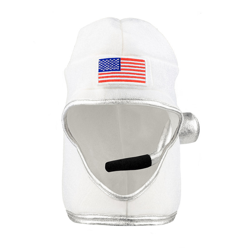 Casque Astronaute Blanc avec Drapeau USA - Déguisement Cosmonaut