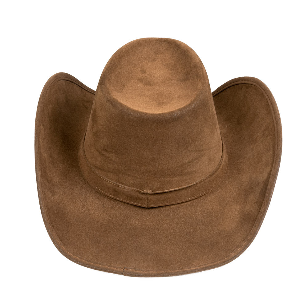 Chapeau Cowboy Marron Suédine - Accessoire Western Authentique