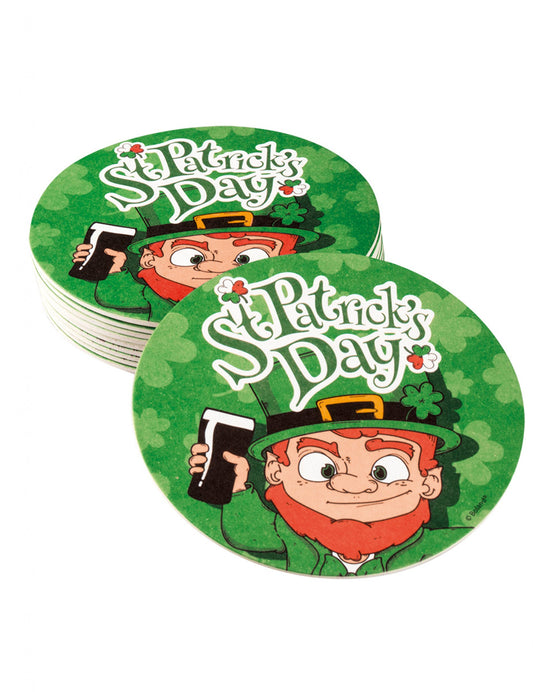 10 Dessous de verre 10 cm Saint Patrick