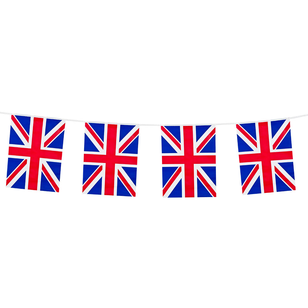 Guirlande Drapeaux Union Jack - 4 Fanions Britanniques 20x30cm