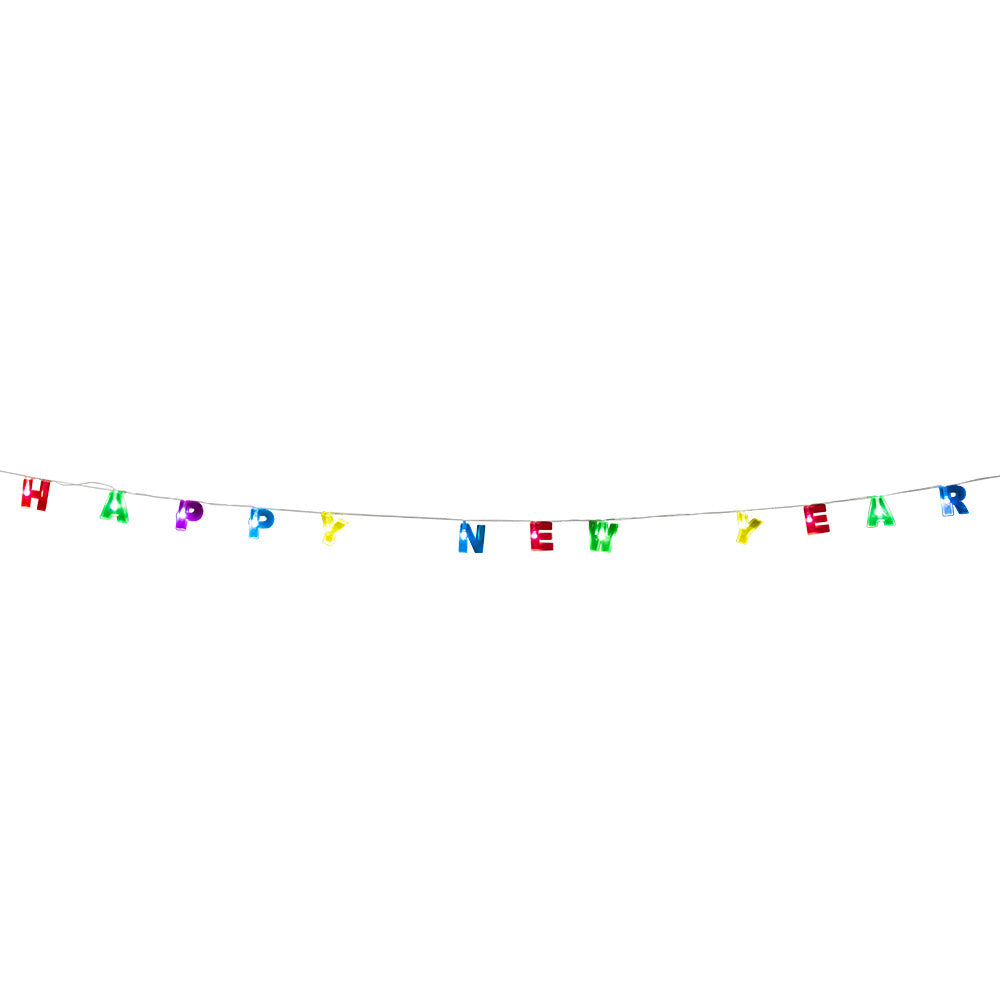 Guirlande LED Happy New Year Multicolore - 3,5m