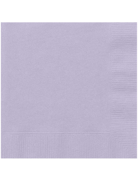 20 Serviettes en papier lavande 33 x 33 cm