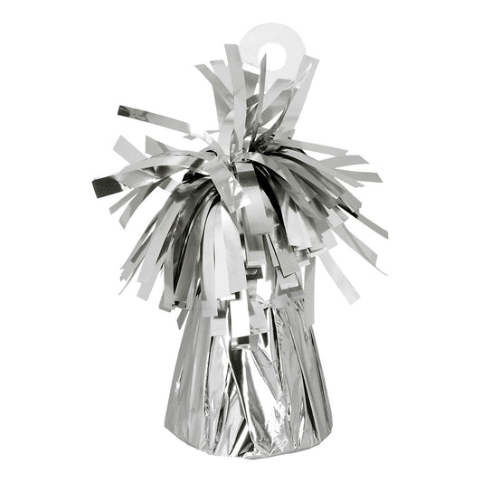 Pompon Lesteur Argenté pour Ballons - Décoration Fête