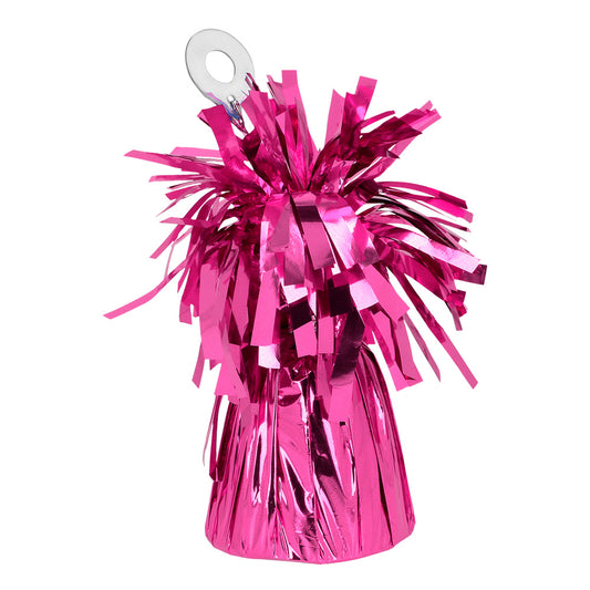 Poids de Ballon Frangé Brillant Rose Fuschia - Décoration Fête