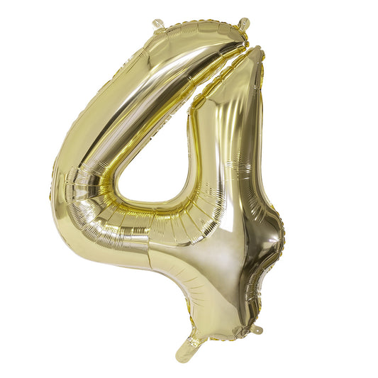 Ballon Chiffre 9 Géant Or 86cm - Décoration Fête