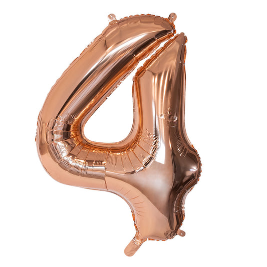 Ballon Chiffre 6 Rose Gold 86cm - Décoration Fête
