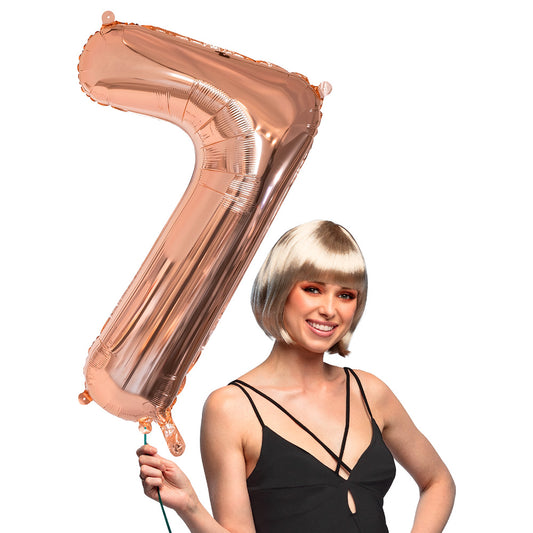 Ballon Chiffre 7 Rose Gold 86cm - Décoration Fête