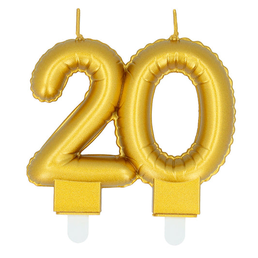 Bougies Chiffre 90 Or - Décoration Gâteau d'Anniversaire