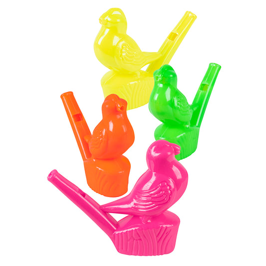 Sifflets Oiseaux Colorés - Lot de 4 Accessoires de Fête